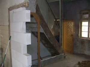 Der Hinterausgang vorher...