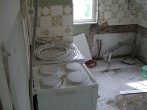 Das Badezimmer vorher...