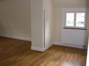 Das Schlafzimmer im 1. Obergeschoß.