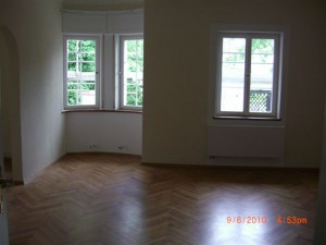 Das Wohnzimmer vor der Renovierung.