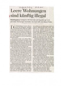 Artikel aus der Stuttgarter Zeitung vom 26.09.16